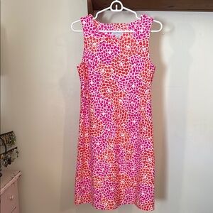 Jude Connally Pink and Orange Sleeveless Sundress